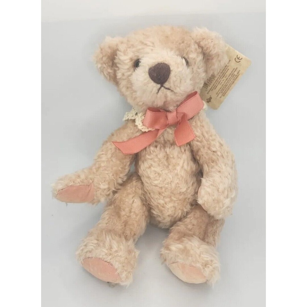 Vintage Russ Berrie Bears From The Past Light Pink Bear Eliza BB31 9in